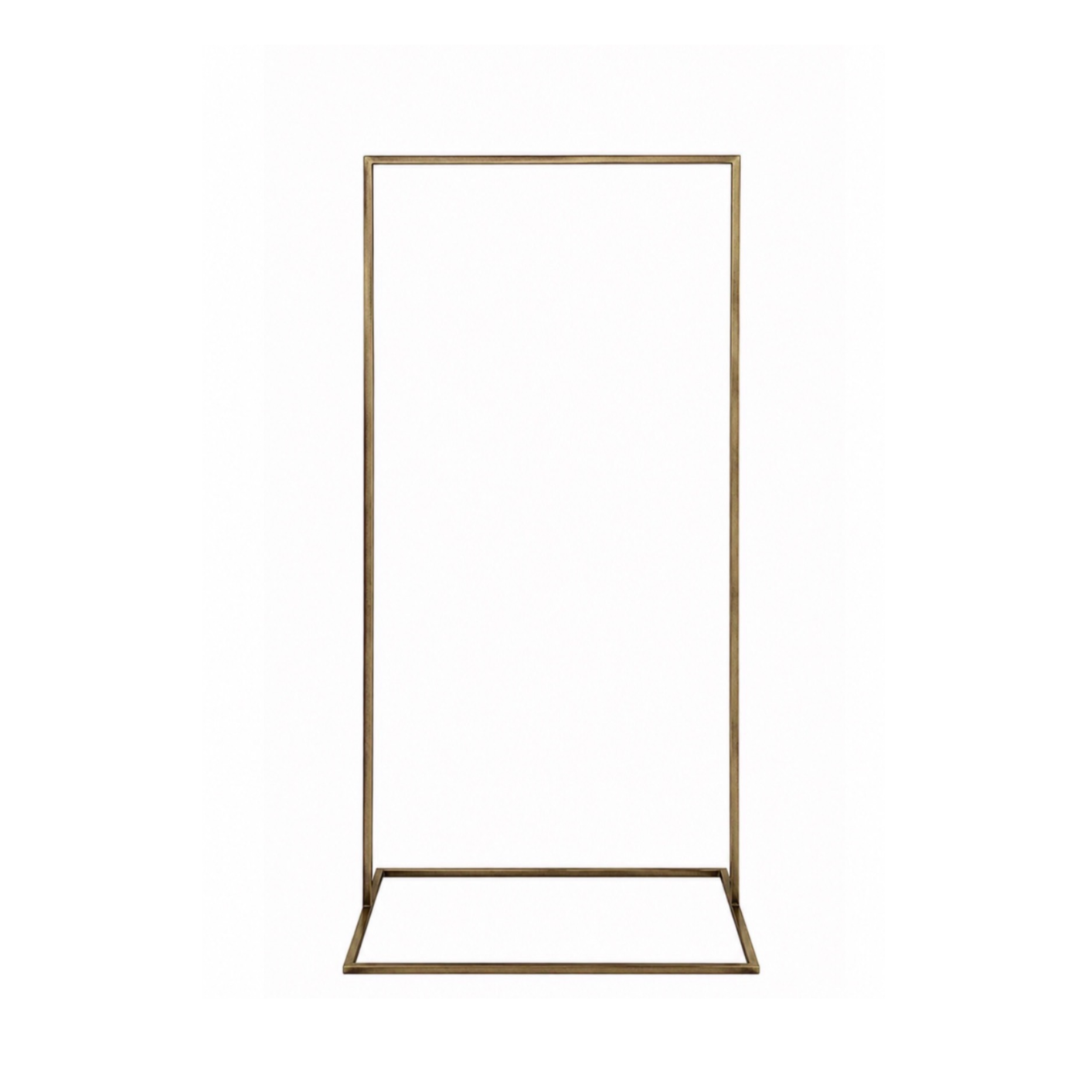 Gold signage stand