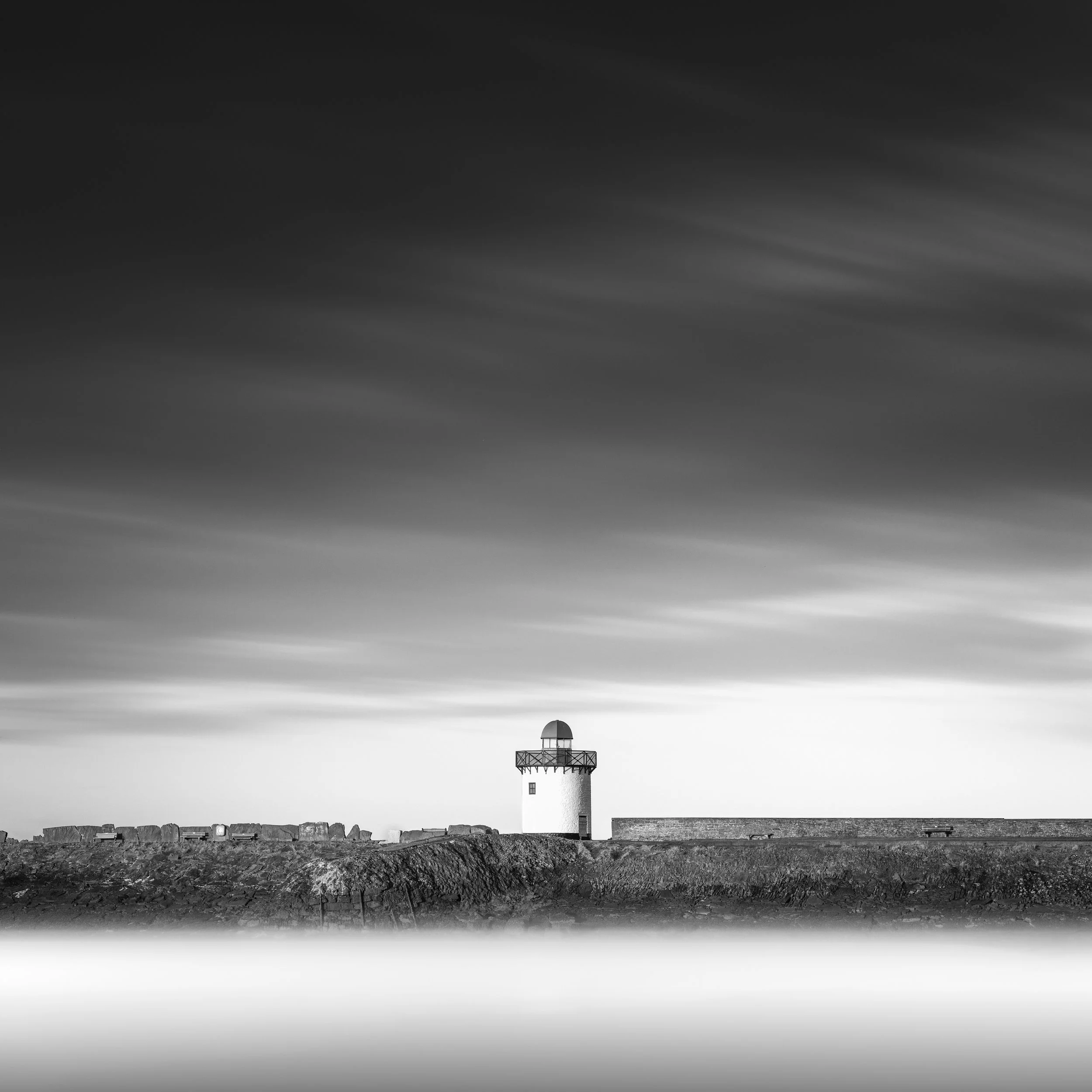 Burry port lighthouse long exposure fine art 