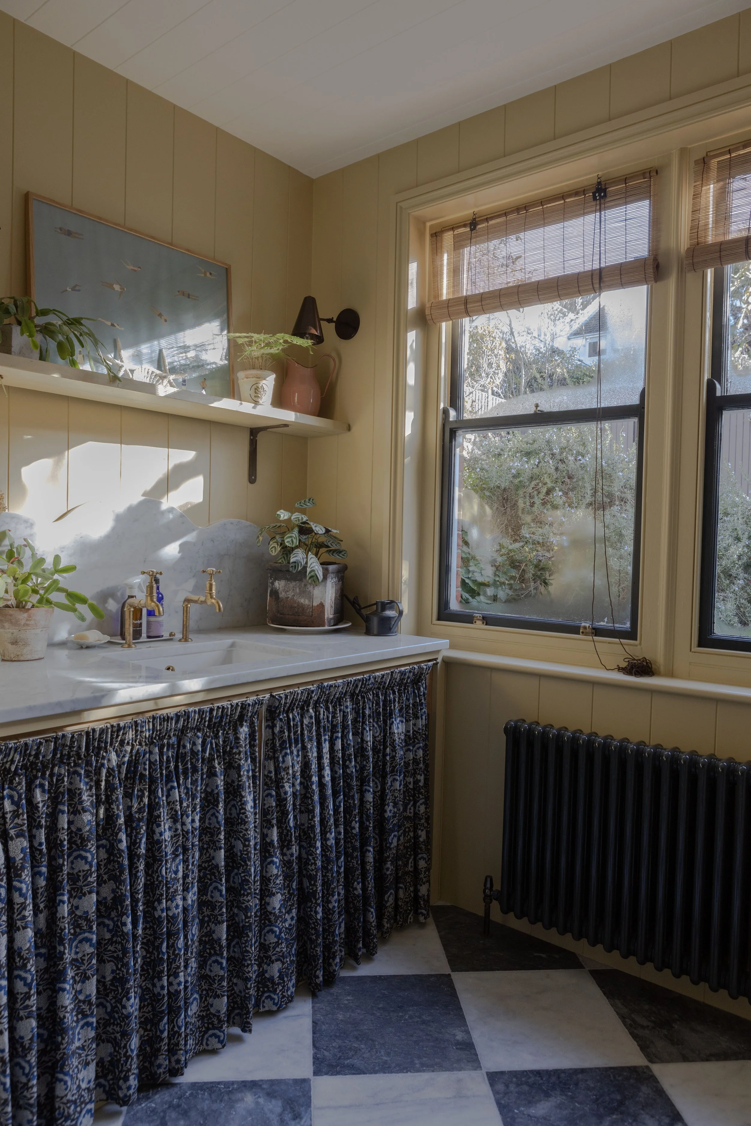 The marble in the kitchen and utility space really elevate the feel. 