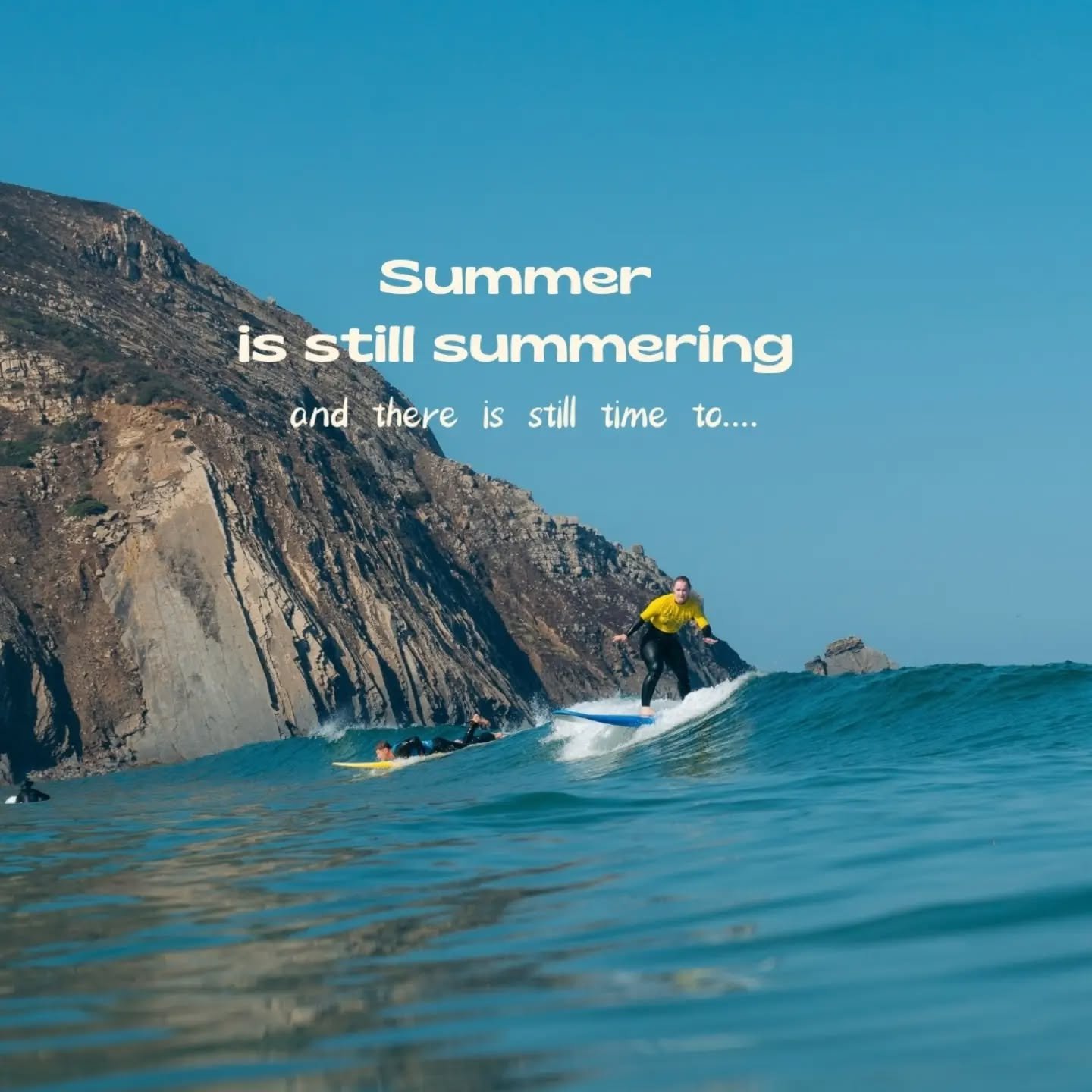 September is spoiling us with a gentle heatwave, plenty of waves on the South Coast, lots of old and new faces, and all-around good times. Summer is definitely still summering. ☀️🌊

Not ready for summer to end either? We&rsquo;ve still got a few spo