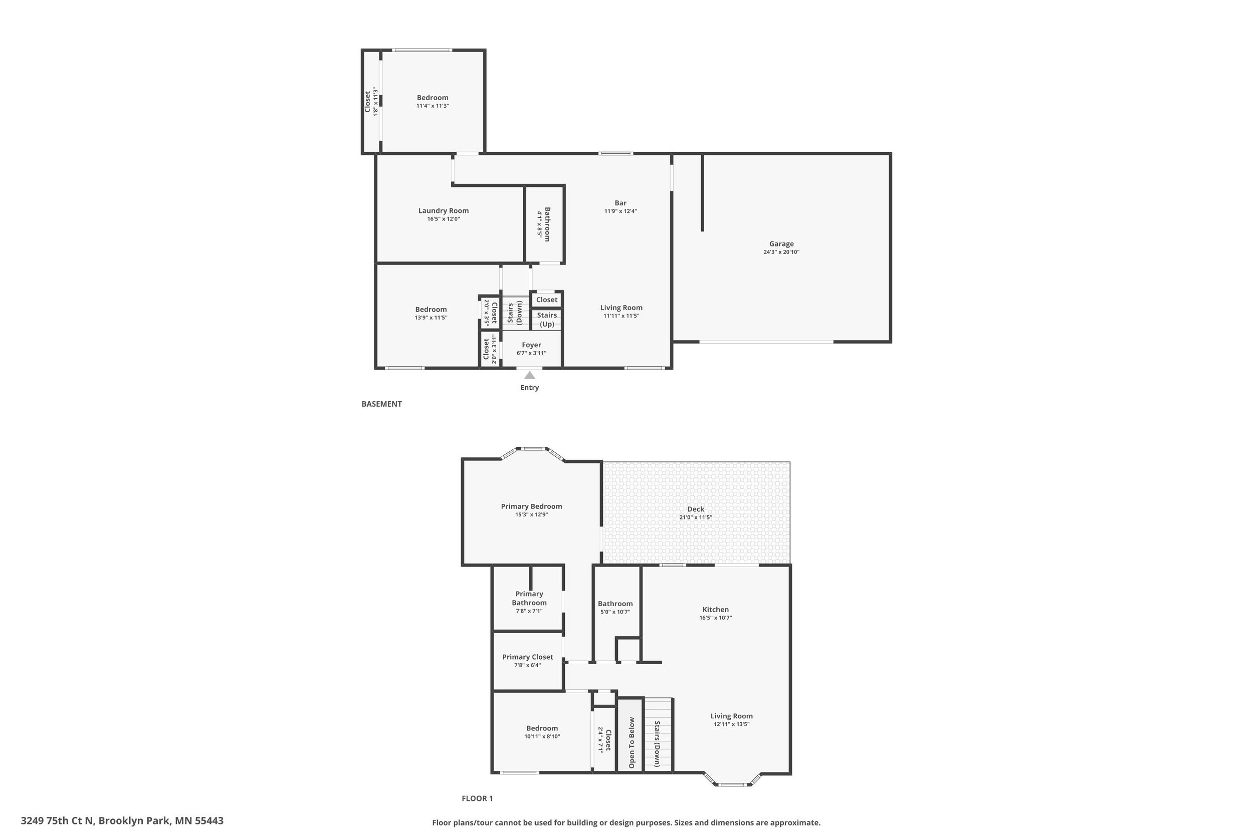 Professional Real Estate floor plan showcasing a property in Minneapolis Minnesota