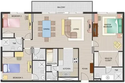 professional real estate floor plan for a minneapolis home listing