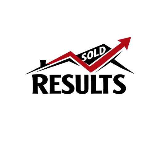 A graphic showing the words 'RESULTS' with a red upward trending arrow passing through a black line that says 'SOLD' across the arrow.