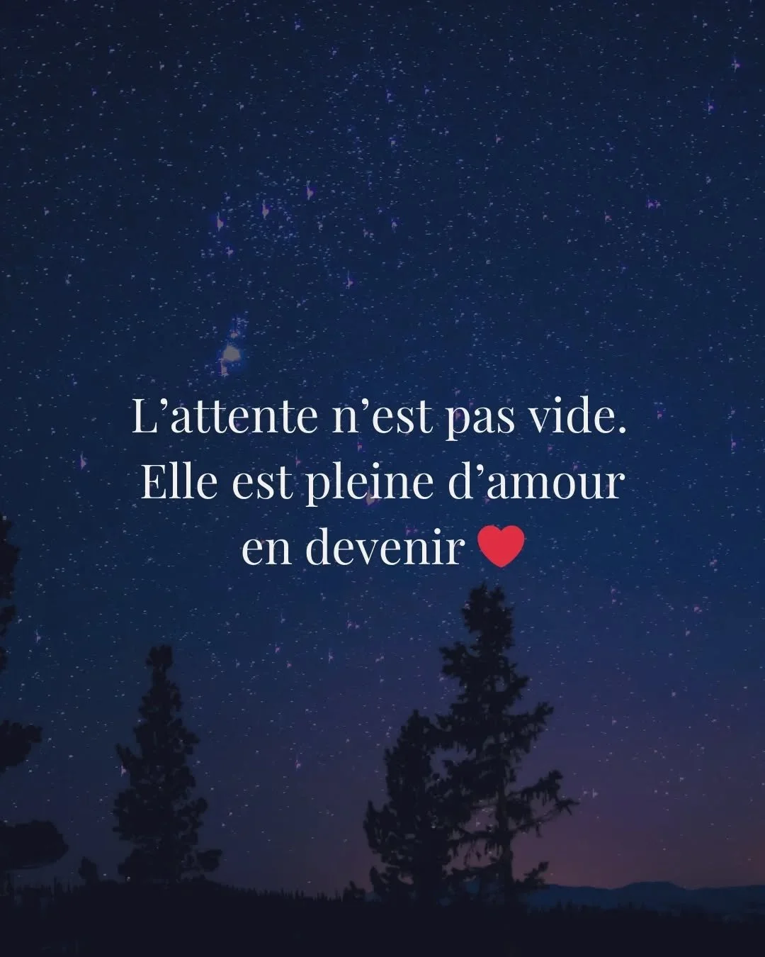 L&rsquo;attente ce n&rsquo;est pas de la passivit&eacute;.

Psychologiquement, l&rsquo;anticipation active les m&ecirc;mes circuits neuronaux que l&rsquo;attachement (cf. th&eacute;orie de l&rsquo;attachement), alors...
Tu es d&eacute;j&agrave; en li
