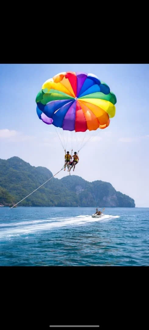 Parasailing On Boat