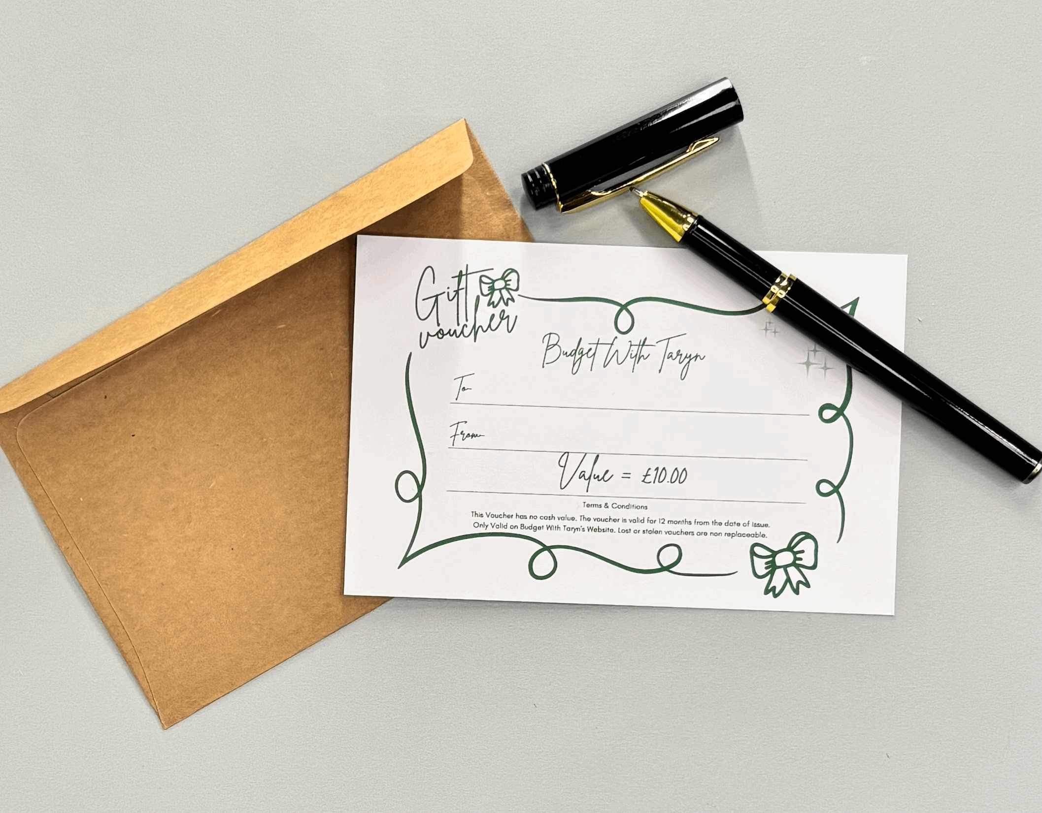 Budget With Taryn Gift Voucher