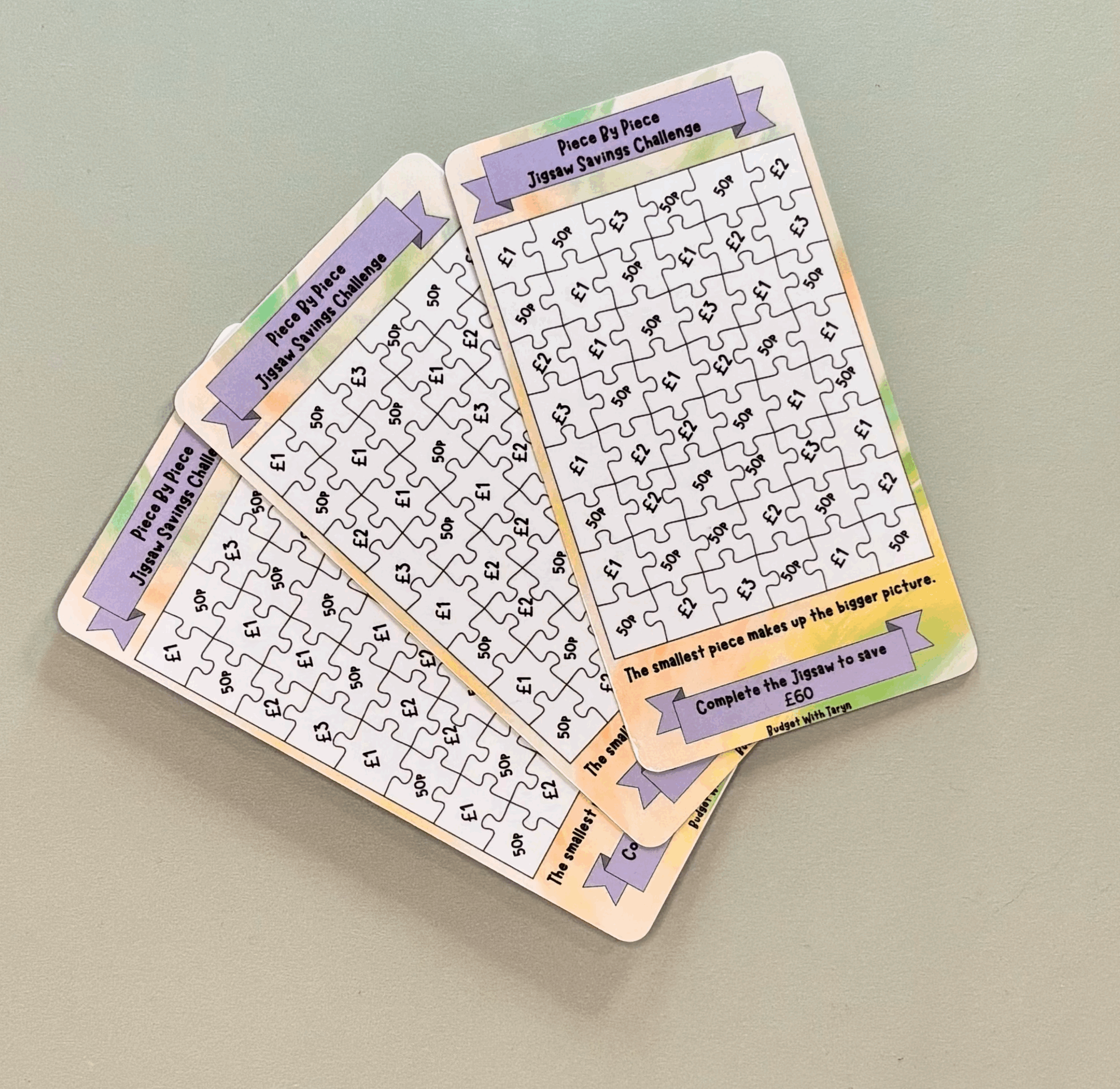 Piece By Piece Jigsaw Small Change Savings Challenge