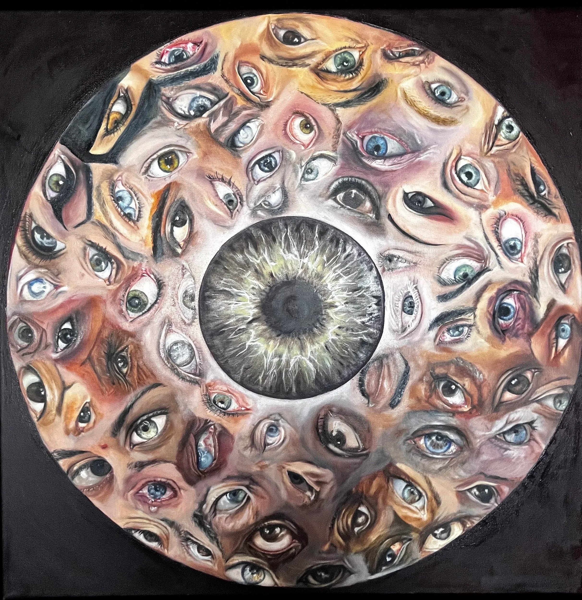 PHOBIA,  2025. Oil on canvas 600x600 