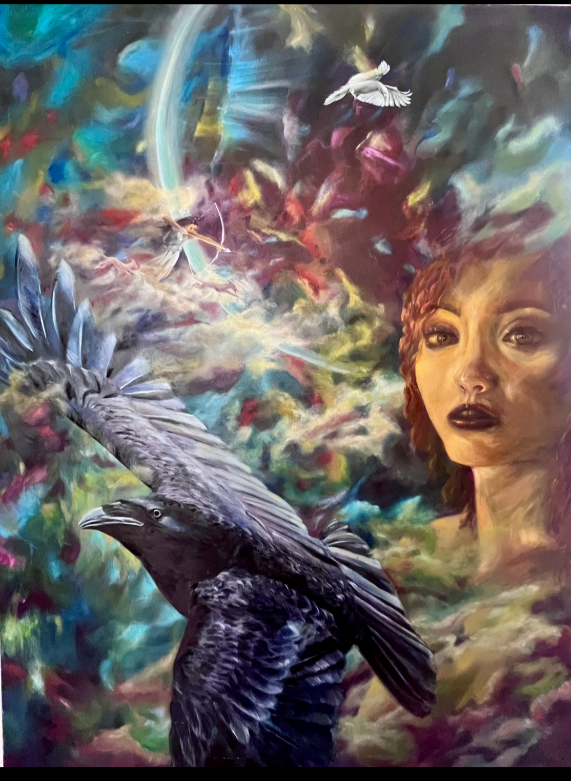 CORONIS. 2024/25. dimensions.  Oil on canvas