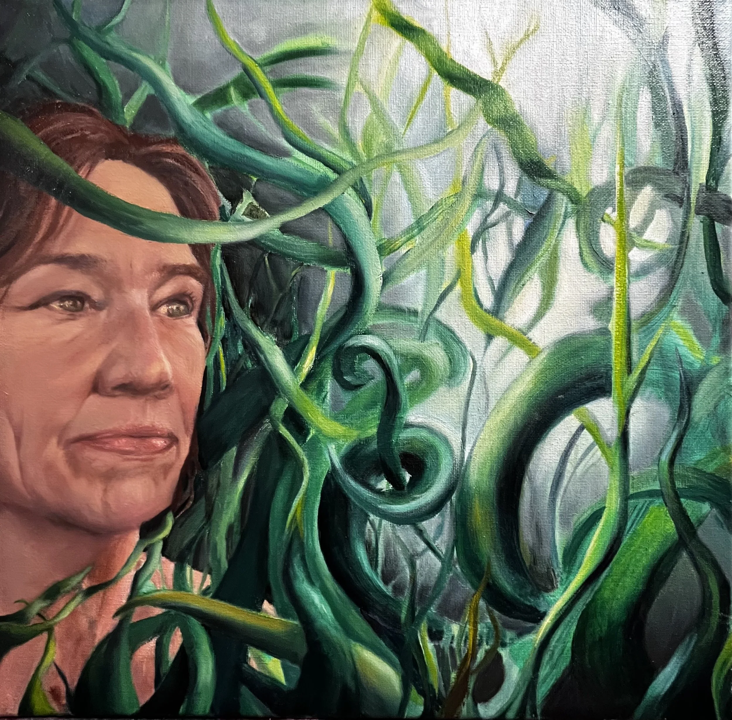 Pursuit, 2025. Oil on canvas. Personal collection.