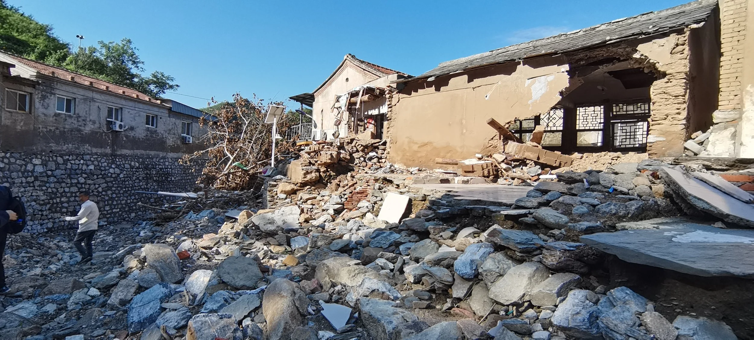 Damages by flood in Beijing/China, 2023