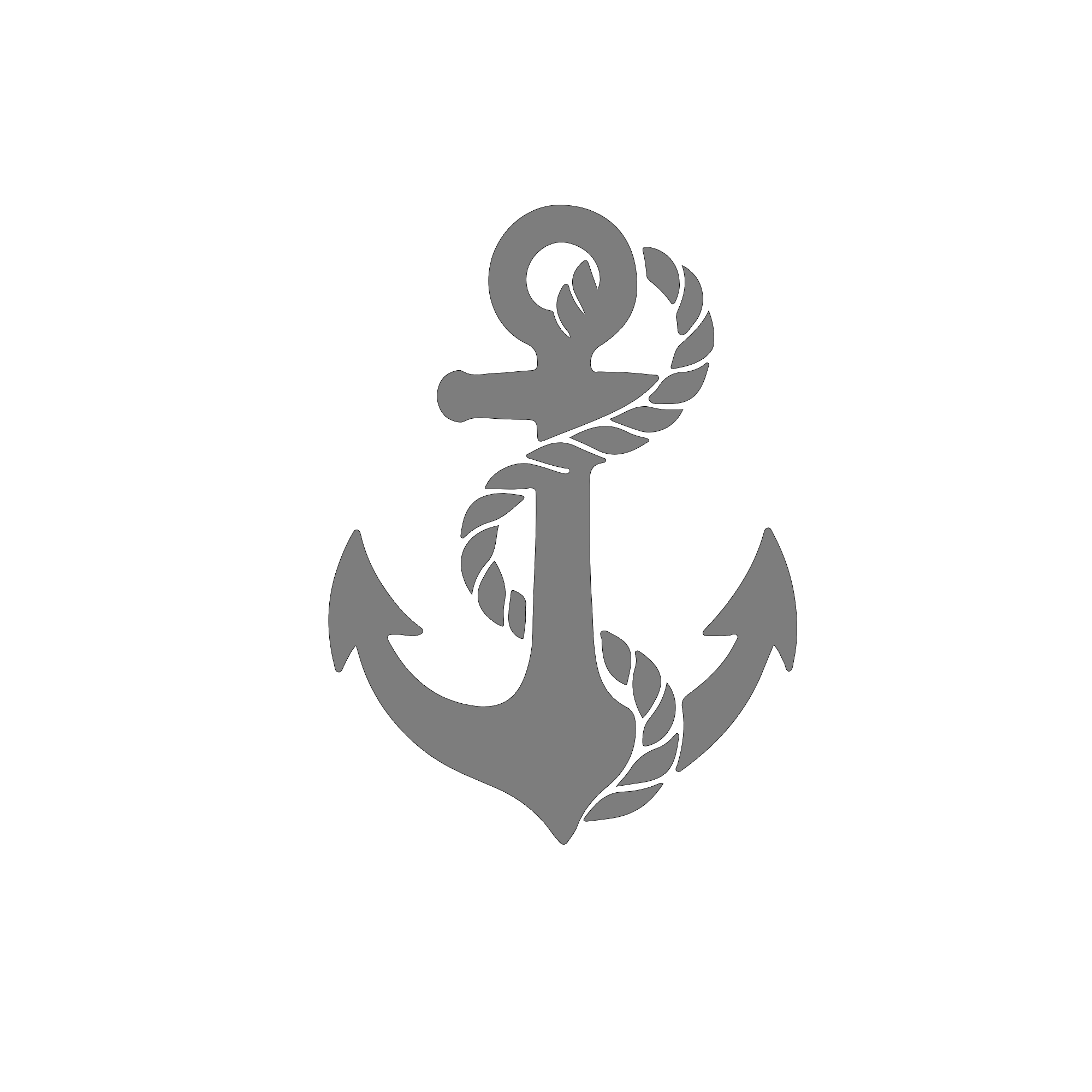 Een zwart-wit afbeelding van een schip's roer.