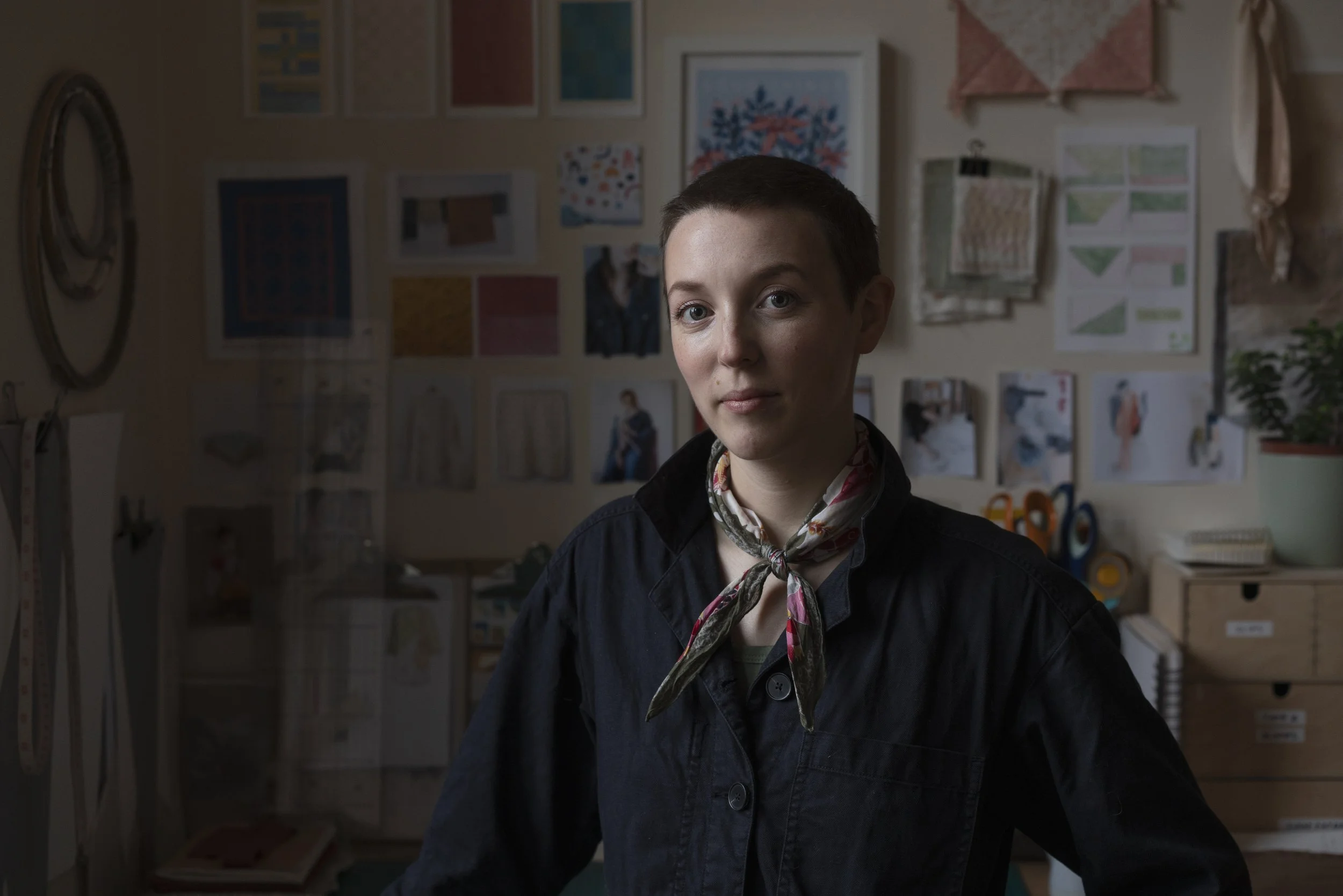 Portrait of Em Martin of Overstory Mending by Gabriela Silveira