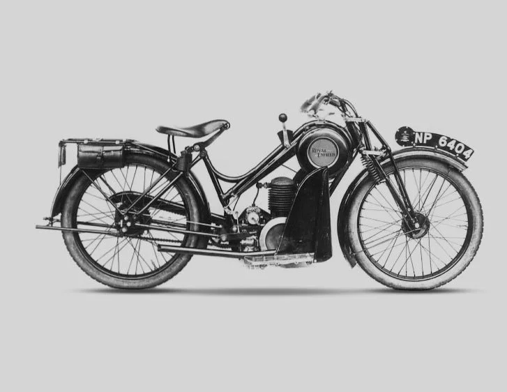 1924 Royal Enfield was offering four versions of the 2 ¼ HP two-stroke motorcycle