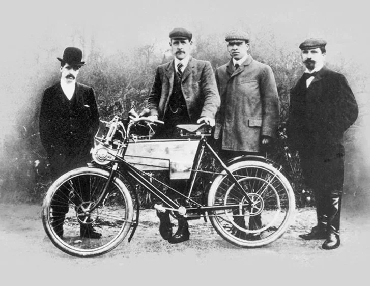 ¼ HP V twin Motosacoche engine of Swiss origin