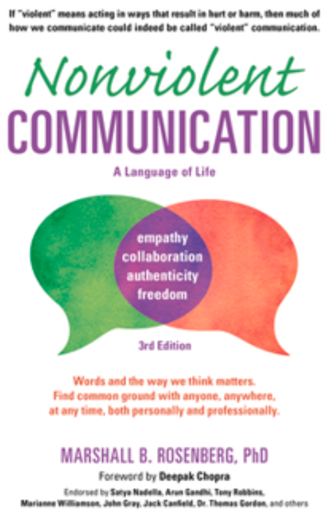 'Nonviolent Communication: A Language of Life' by psychologist Marshall Rosenberg, is a practical guide to compassionate connection and conflict resolution. The book teaches how to speak honestly without blaming others and listen deeply without takin