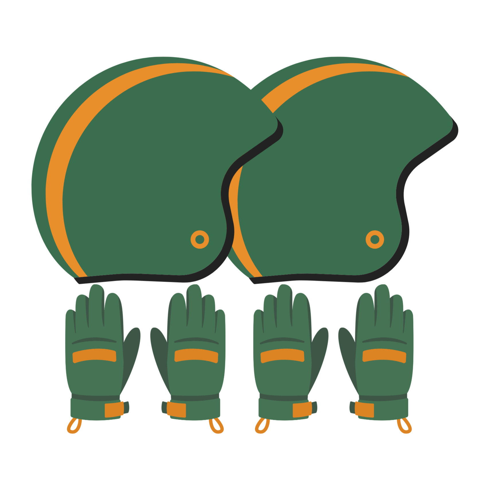 Casque gant inclus leuscoot