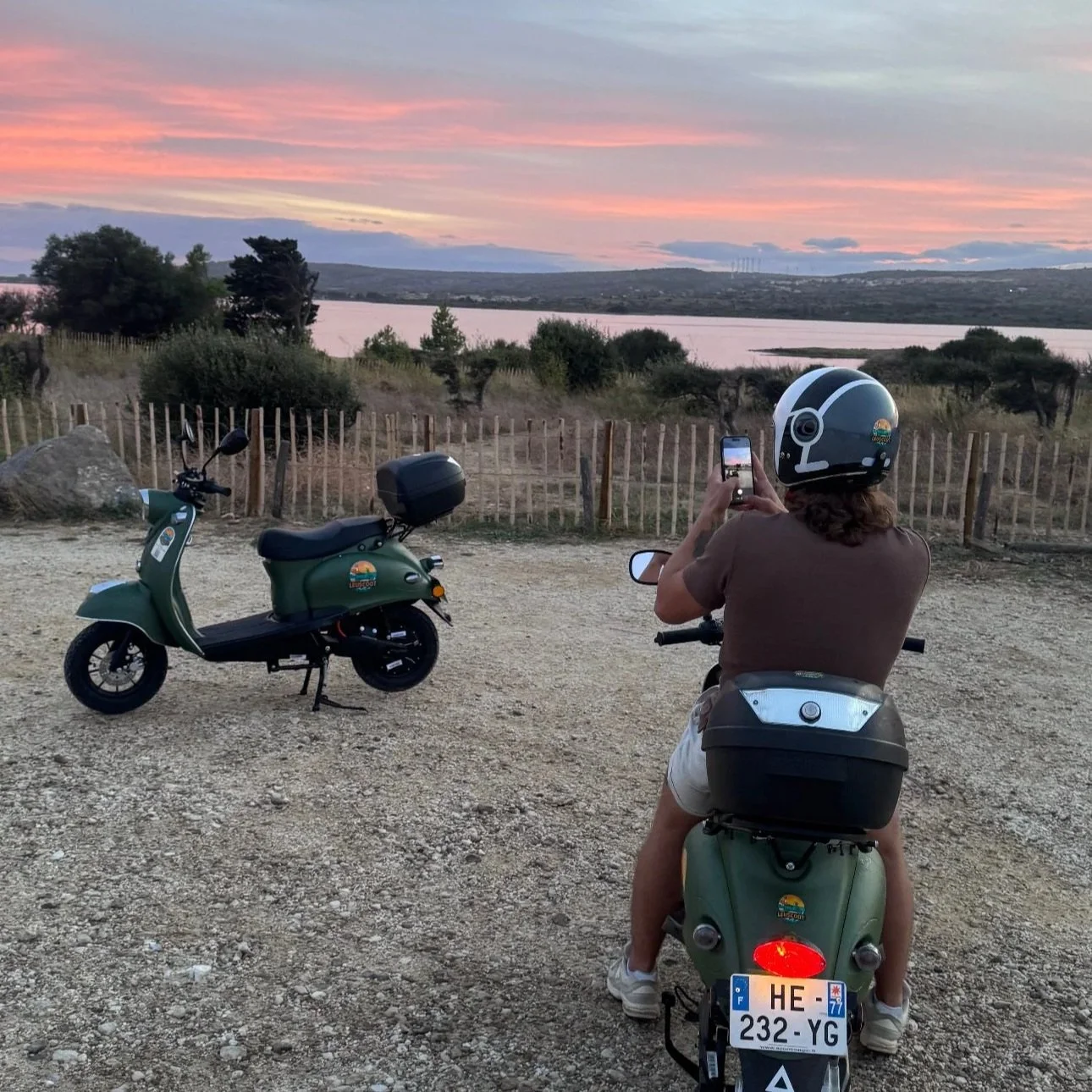 Promenade etang Leucate Fitou location scooter leuscoot