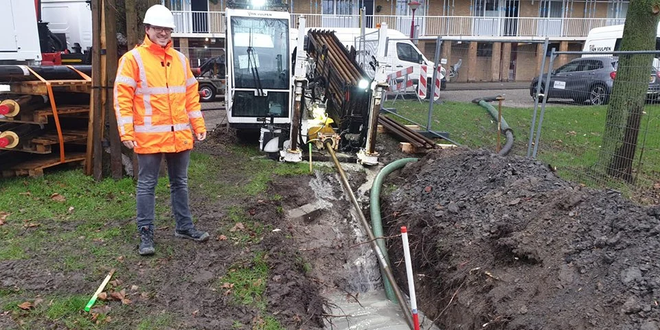 Aanleg warmteleiding Kruyderlaan Nieuwegein
