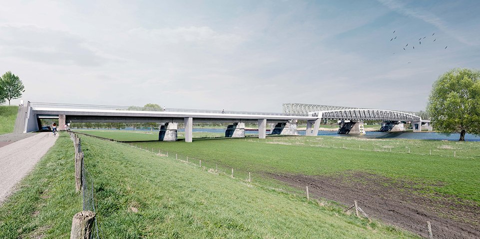 Fietsbrug Cuijk-Mook