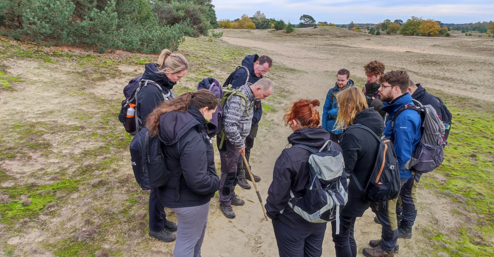 Geonius ecologen op zoek naar sporen