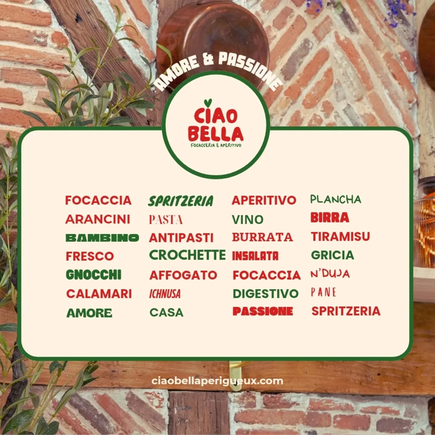 🙄 Che cos'&egrave; Ciao Bella? 🤔 

Ecco qua. 🤌🏻 

𝑺𝒒𝒖𝒂𝒅𝒓𝒂 𝑪𝒊𝒂𝒐 𝑩𝒆𝒍𝒍𝒂 

#CiaobellaP&eacute;rigueux #FoodLovers #NouvelleAdresse #P&eacute;rigueuxMaville #ItalianStreetFood