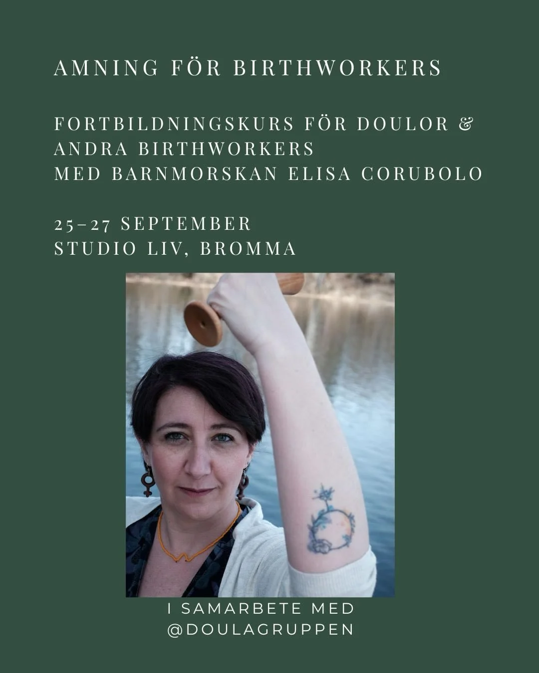 AMNING F&Ouml;R BIRTHWORKERS 

En f&ouml;rdjupande fortbildningskurs f&ouml;r doulor och andra birthworkers tillsammans med barnmorskan Elisa Corubolo &mdash; i samarbete med Doulagruppen.

Under tre dagar f&ouml;rdjupar vi oss i: &ndash; amningens f