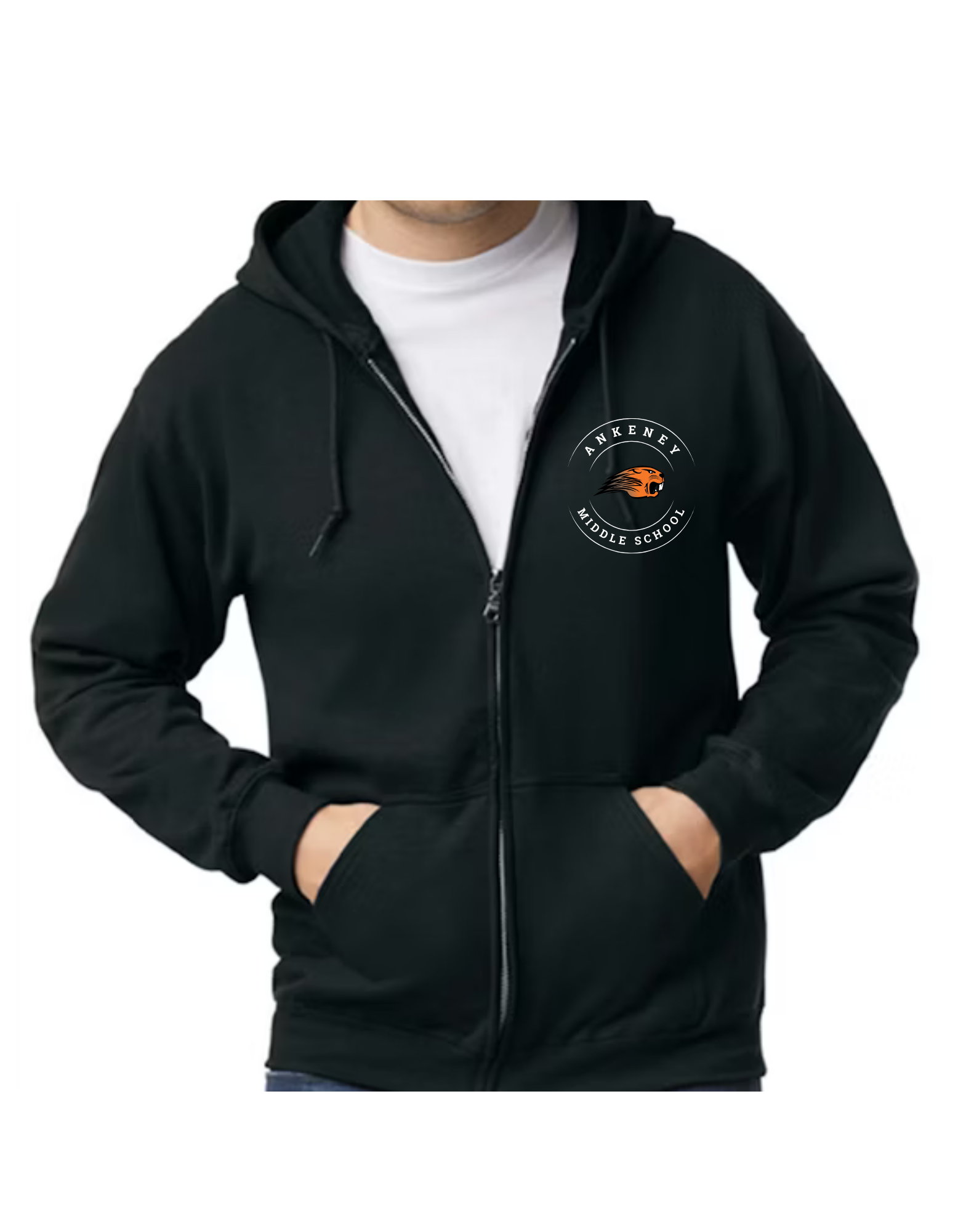 Ankeney MS- Full Zip Adult Unisex Sweatshirt
