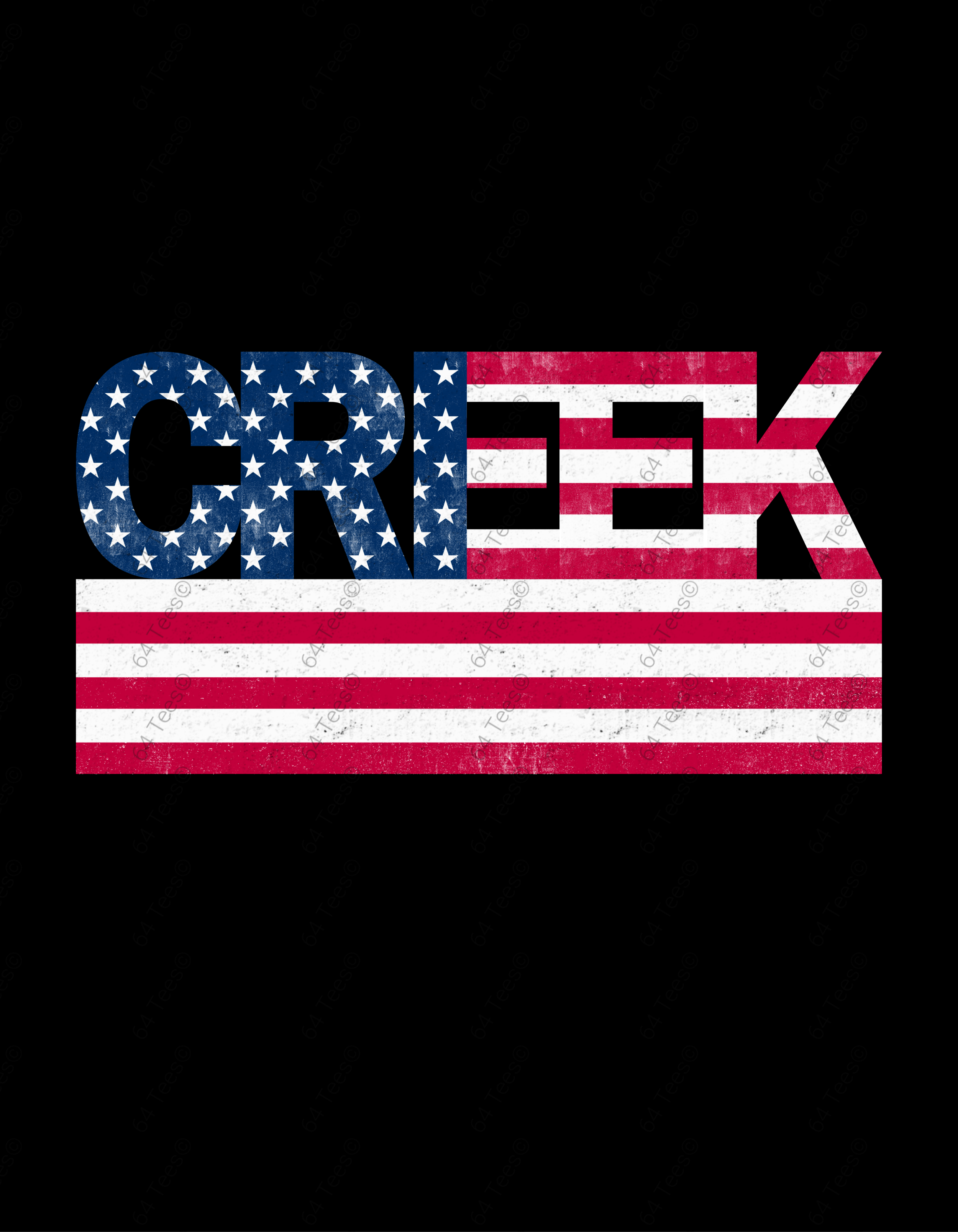 Creek- Red White and Blue