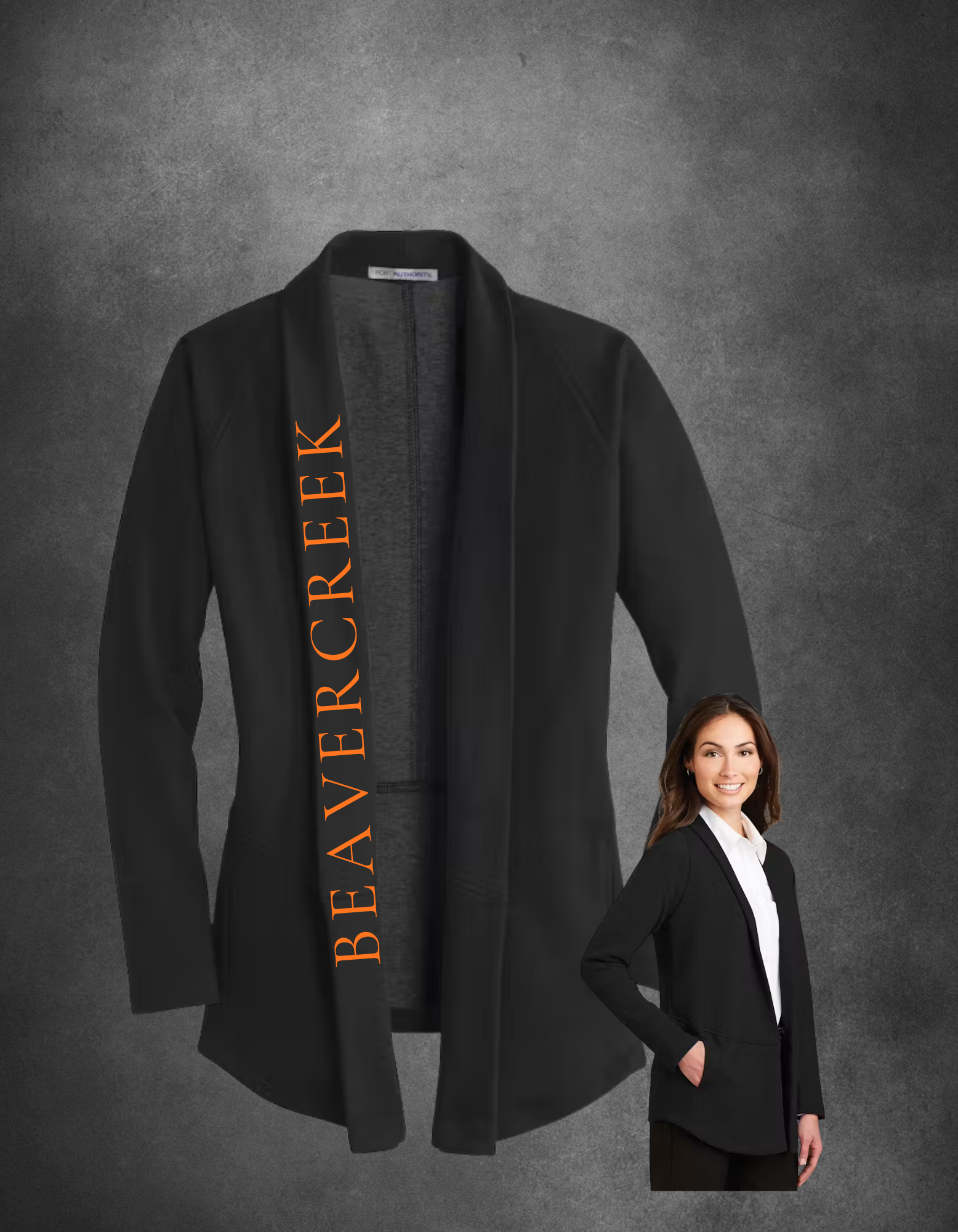 Beavercreek Lapel Open Front Cardigan