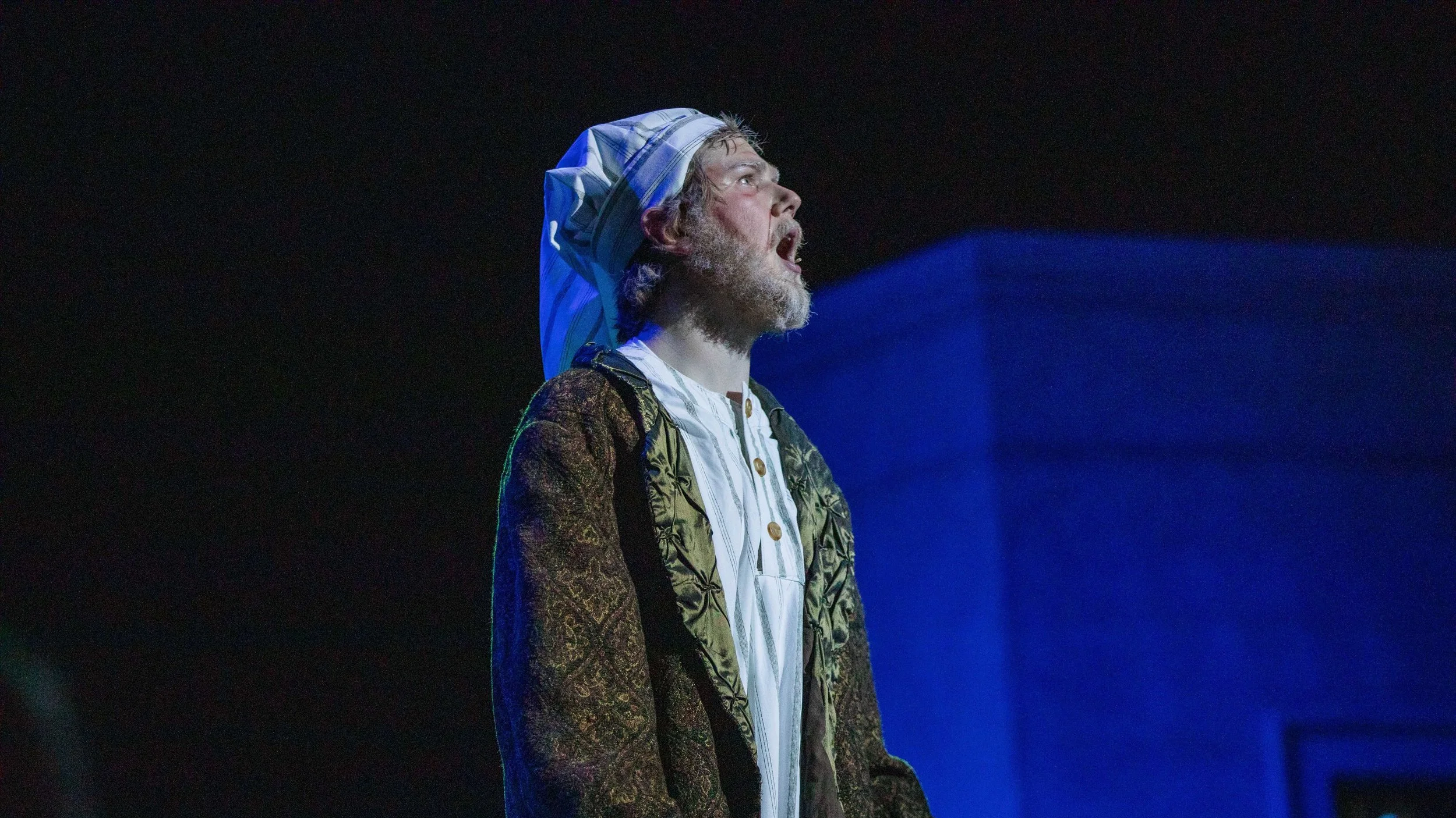 A Christmas Carol the Musical – Ebenezer Scrooge
dir. Michele Pagen, PennWest Cal Theatre
Photo by Kelly Tunney