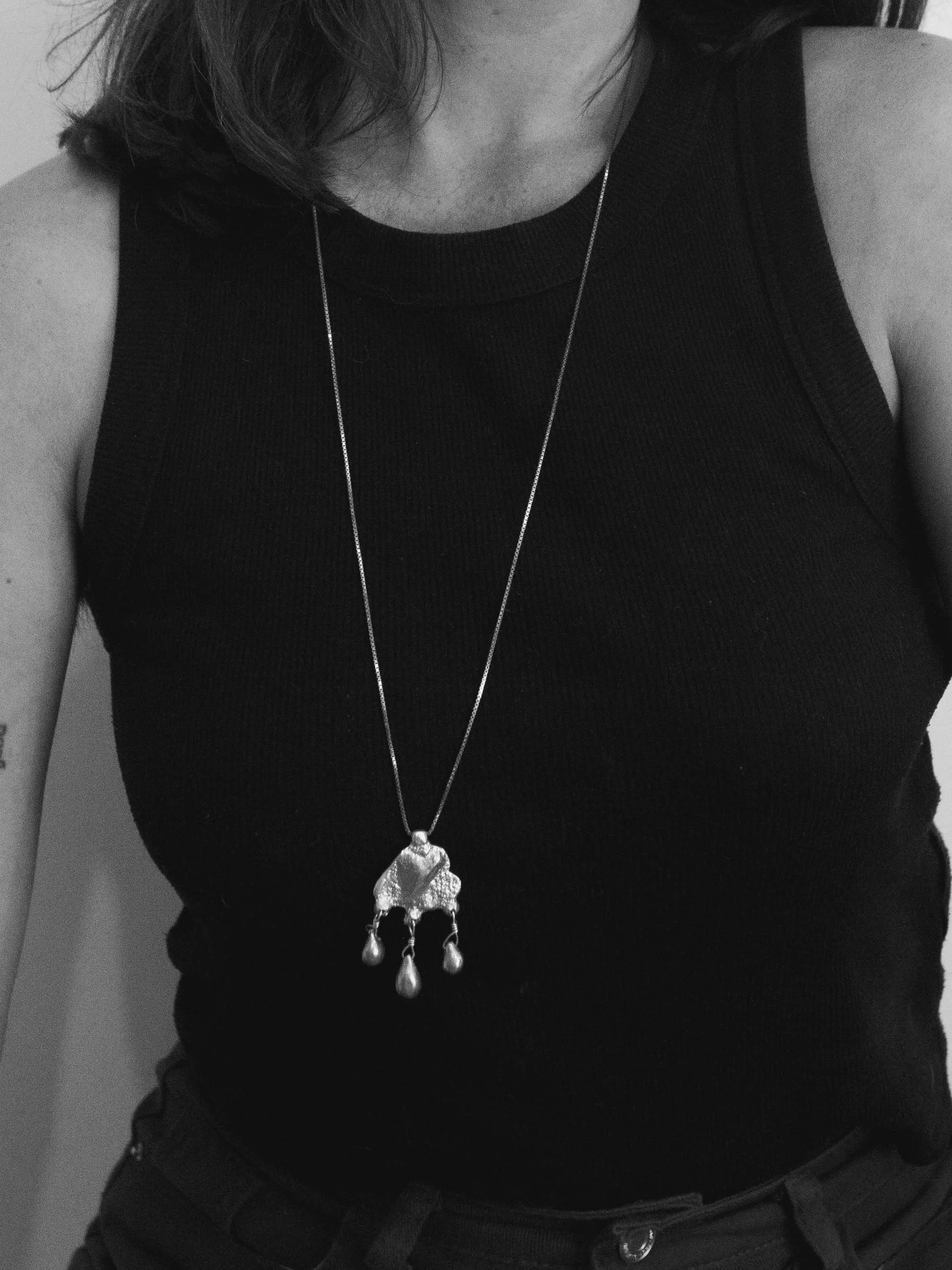 Sculptural Drop Necklace