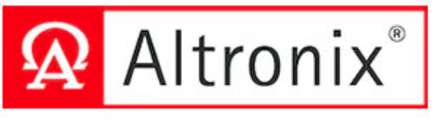 Altronix logo with red and white design featuring a stylized 'A' inside a shield and the word 'Altronix' in black text.