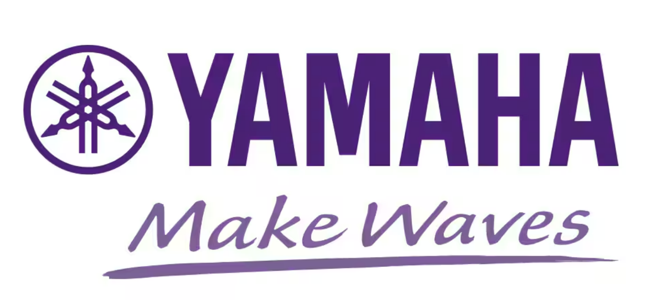 Yamaha logo with purple text and event slogan "Make Waves"
