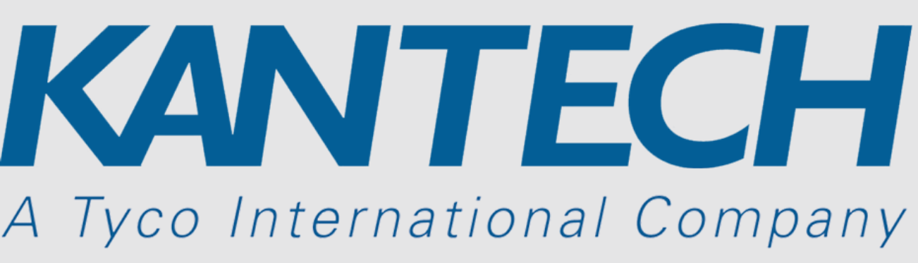 Logo of Kantech, a Tyco International company, with blue text on a white background.