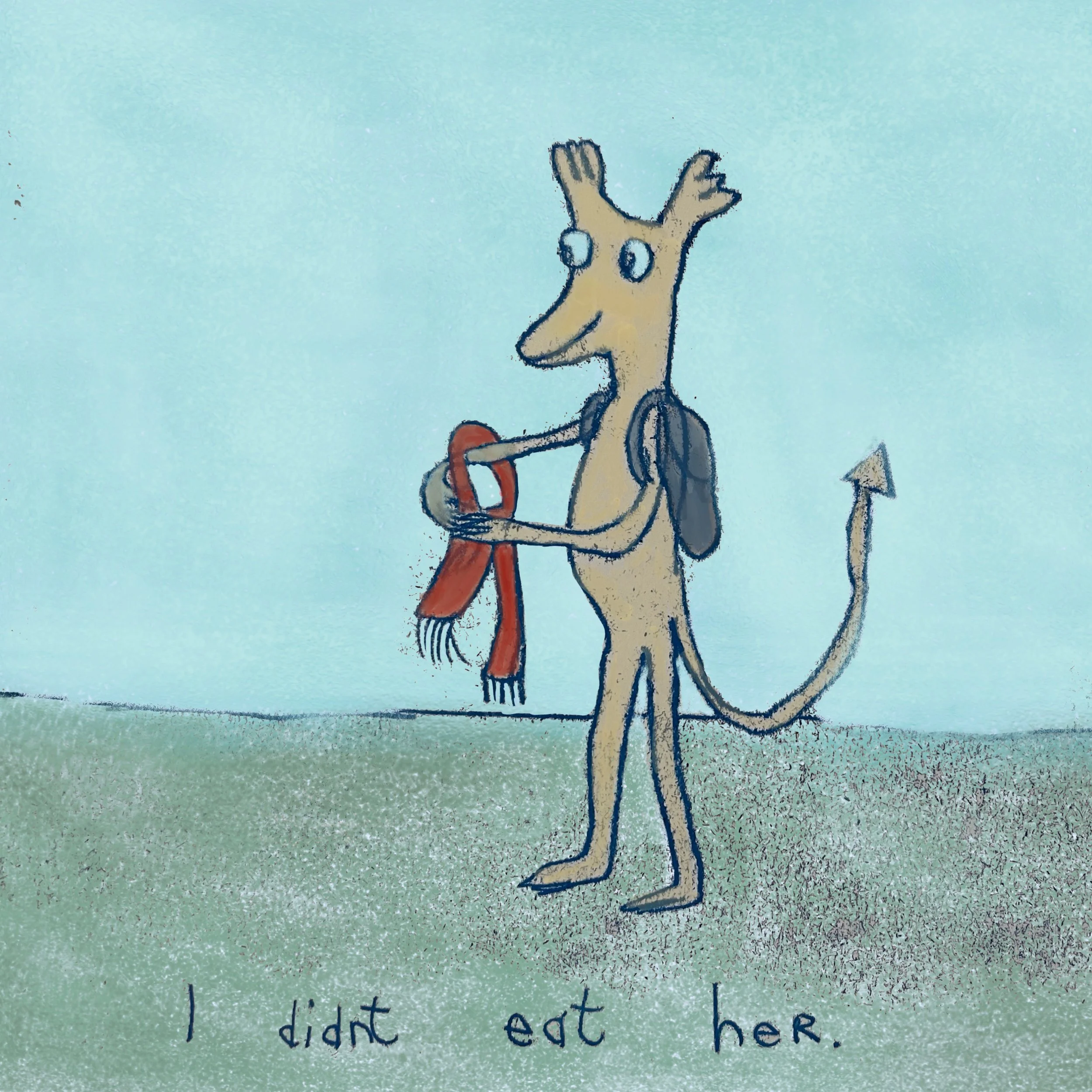 I didn't eat her - Crunchy sample page.JPG