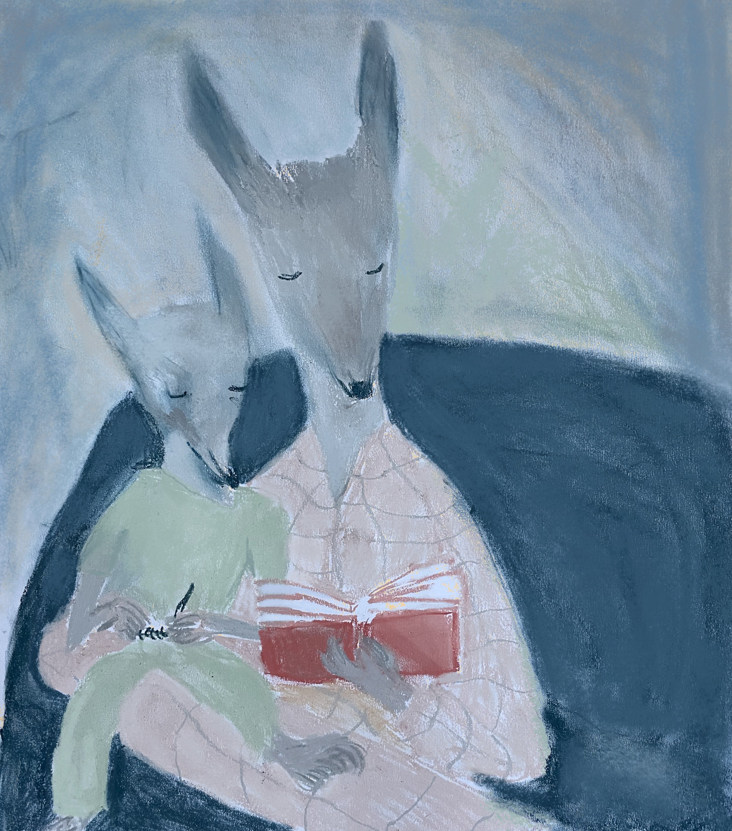 Mother and Child reading  Sarah Courtauld.jpg
