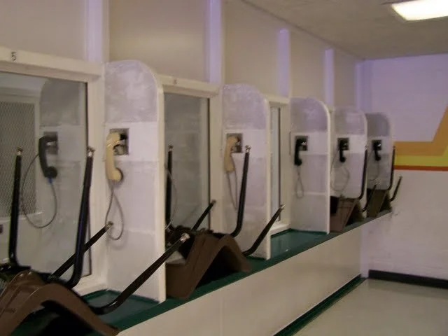 Visitation booths.