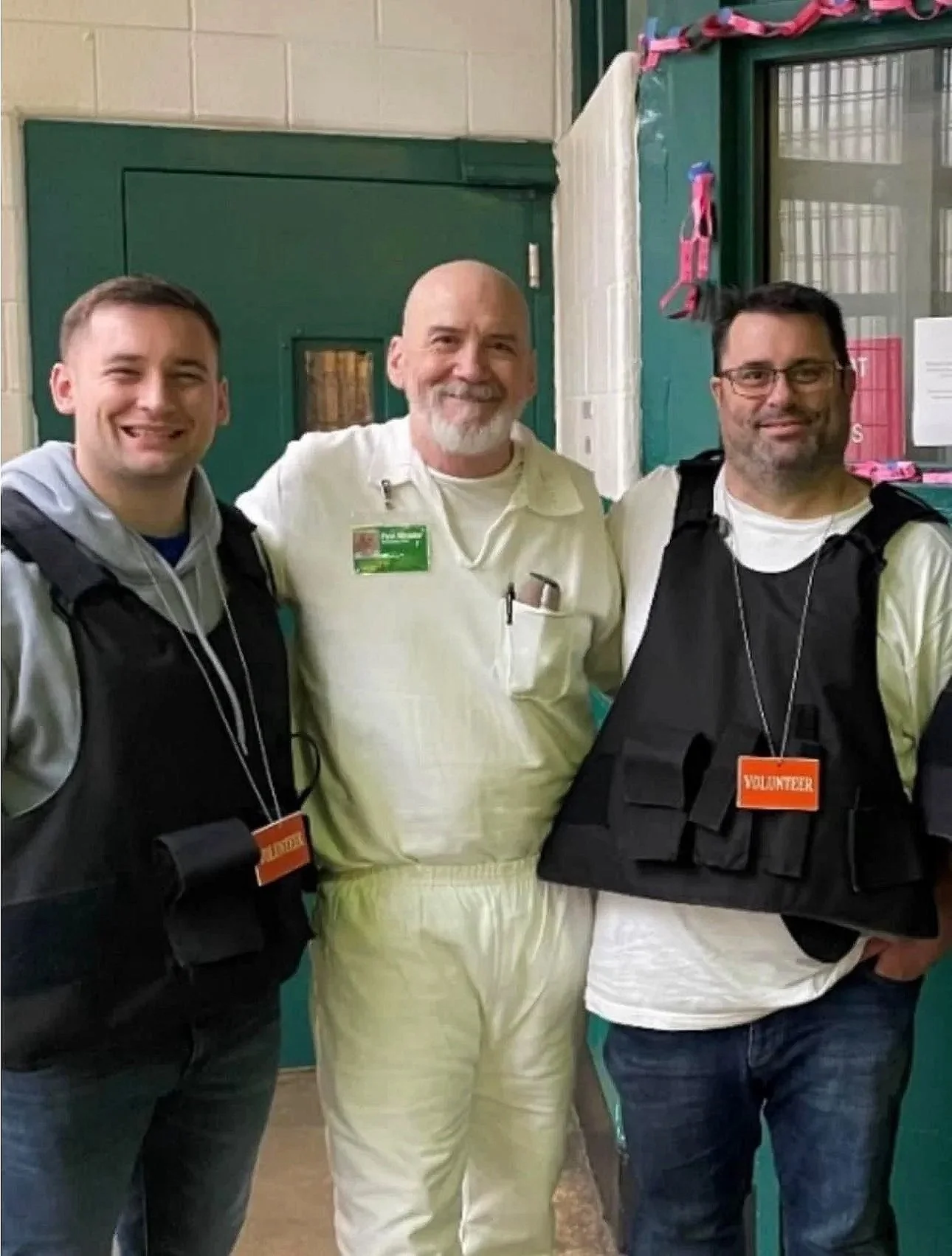 From right to left: Fight to Forgive's Kevin Ramsby, Field Minister Troup, and Ramsby's son, Noah, ministering on Death Row. I write about these guys often in my journals. Photo credit to Fight to Forgive.