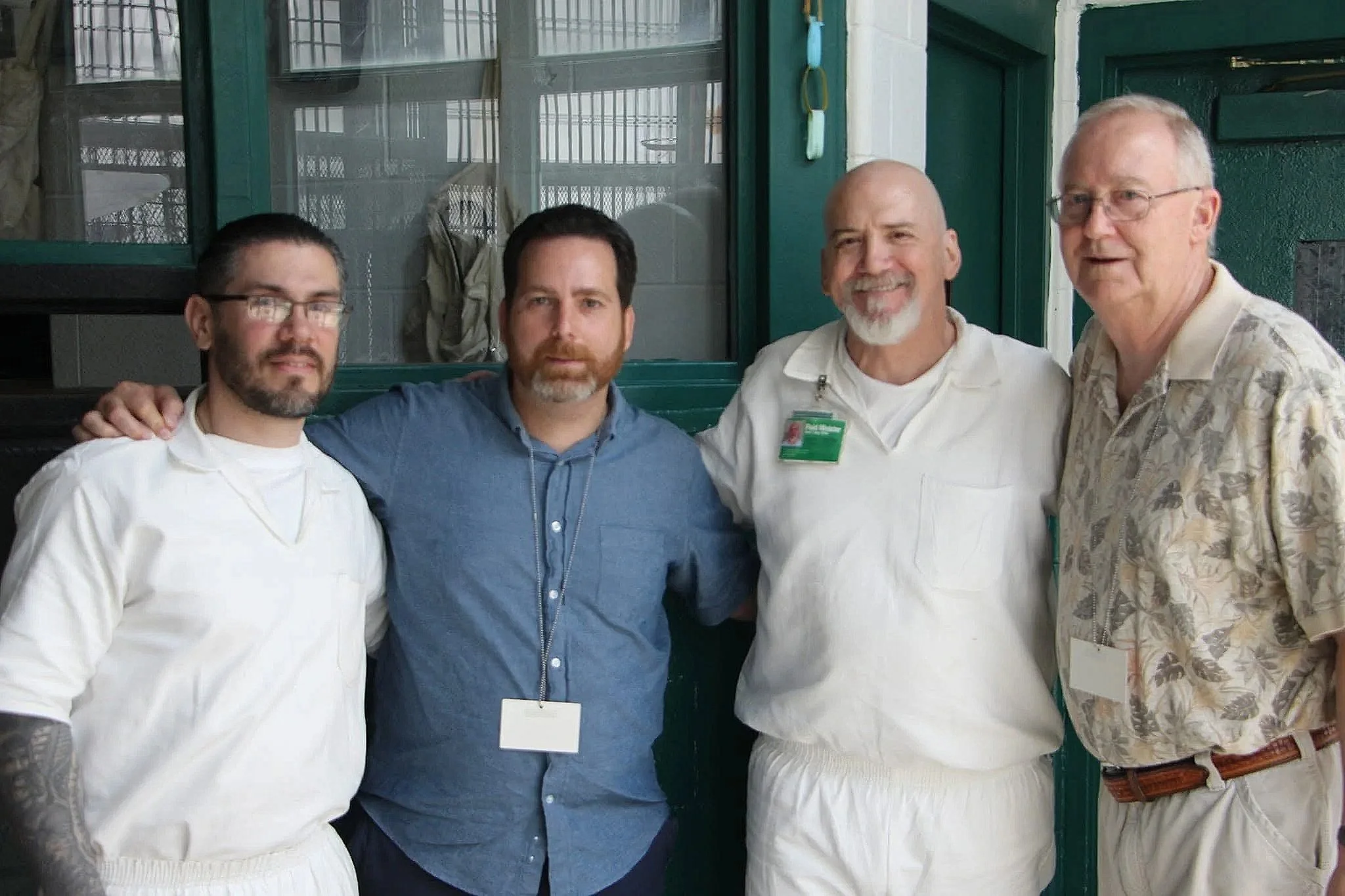 Death Row Field Ministers Troup, Gary, and former Death Row inmate Terry Solley.