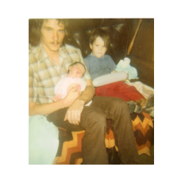 Randy, and Wesley as a baby, with their biological father.