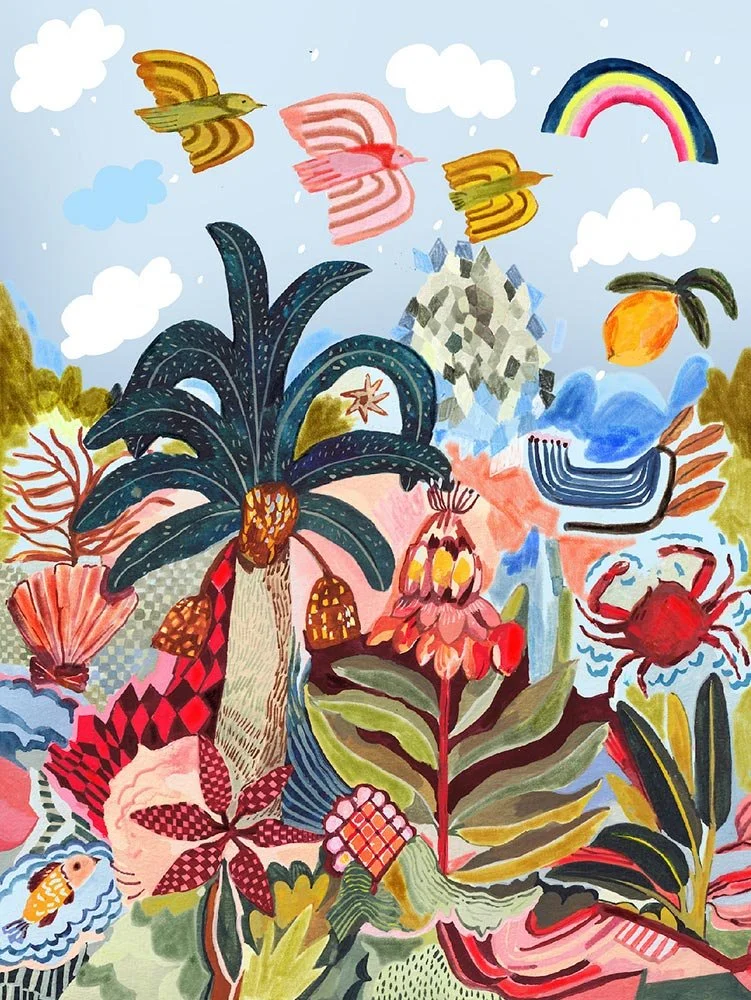 fantasy tropical scene