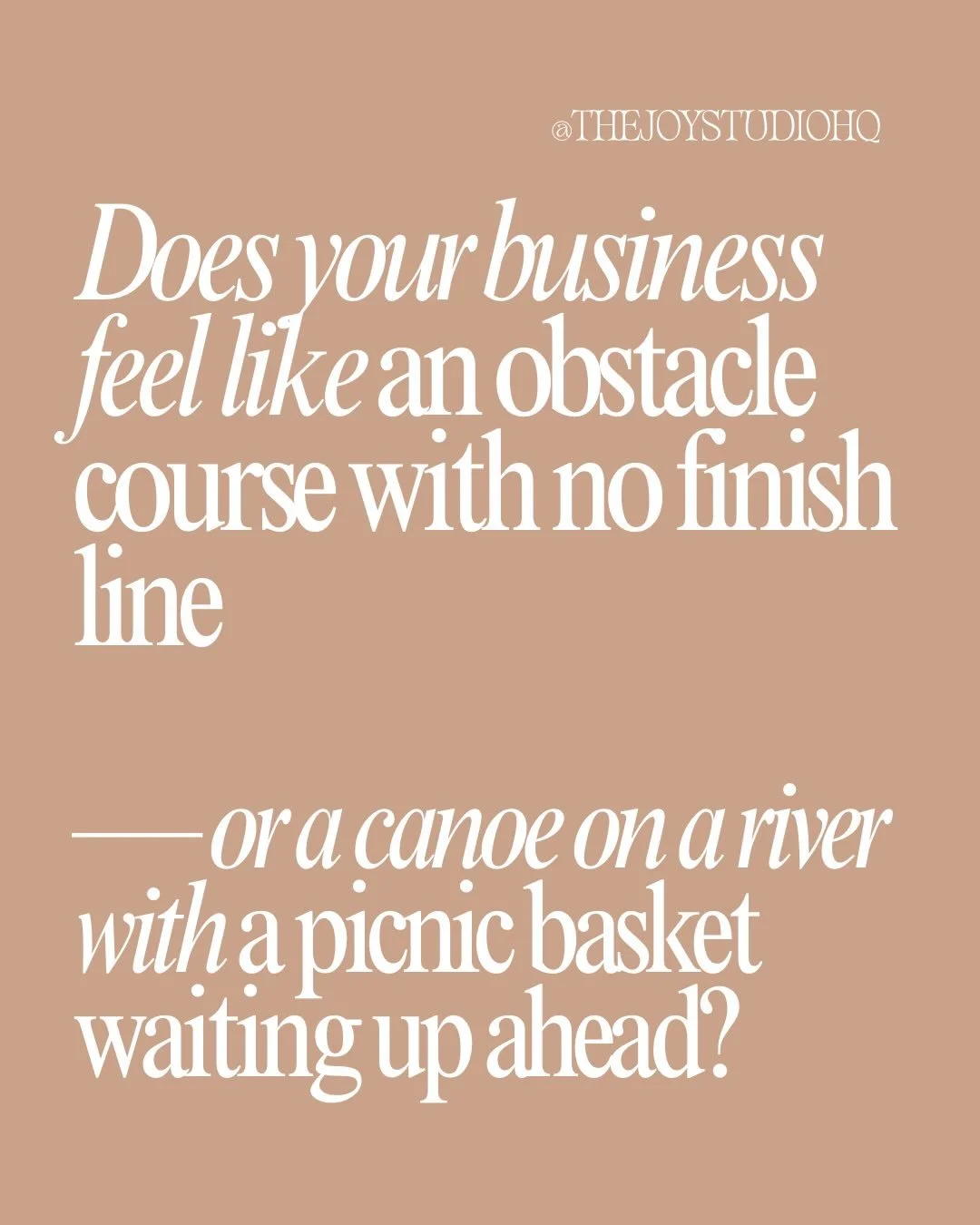 Is your business closer to obstacle course or river canoe right now? 👀

These are the 5 tools I used this morning to come back to alignment &mdash; and every single one of them took under 10 minutes.🥳

The thing about alignment is it&rsquo;s not a 