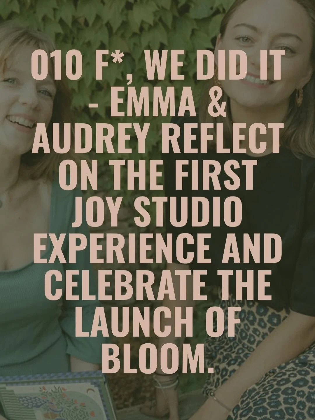 Today&rsquo;s podcast guests? US! @emmalavelle.co and @audrey_masson - our business, @thejoystudiohq was born when we cemented our shared passion for impact and creating the tools and space to create and normalise a life where you get to make money w