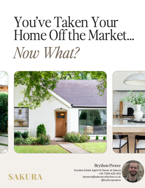 Your Home Off the Market guide by Sakura, advice for sellers making property decisions