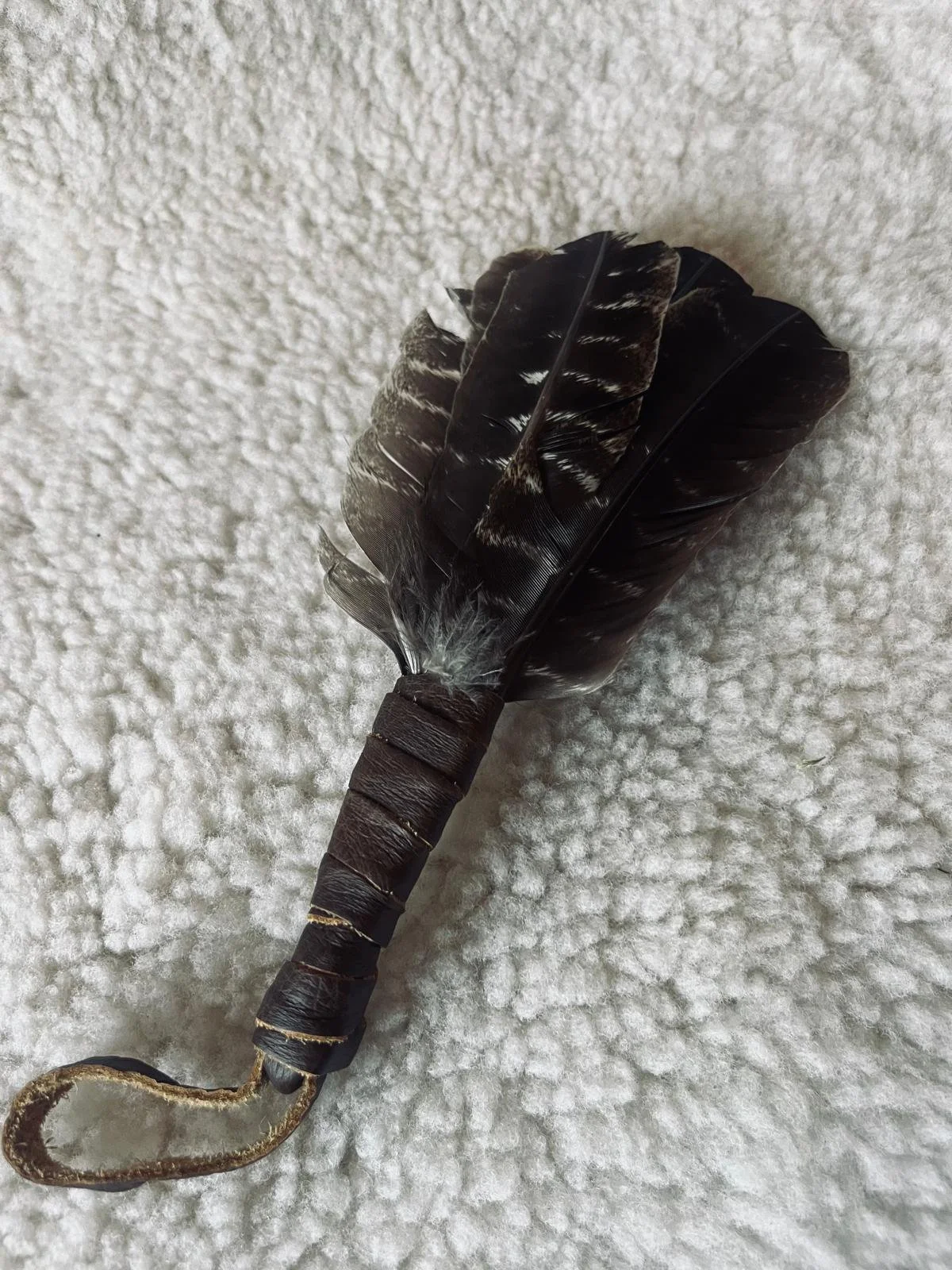Leather-bound Fan