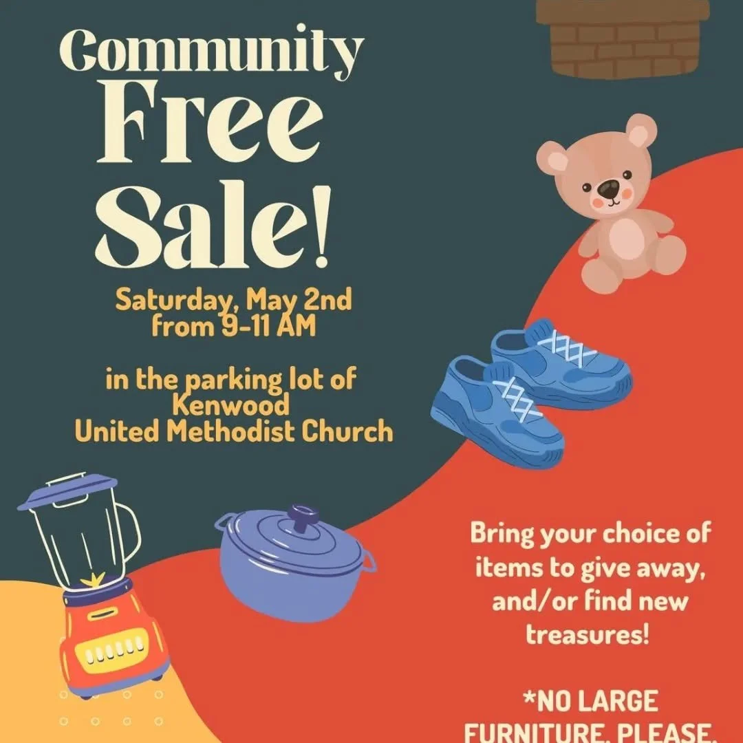 Reminder this Saturday! Join us at this free community swap event. #kenwoodumchurchashland #buynothing