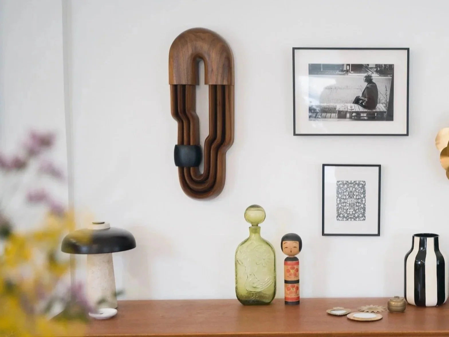 Série Drapé - Noyer 
60x23cm