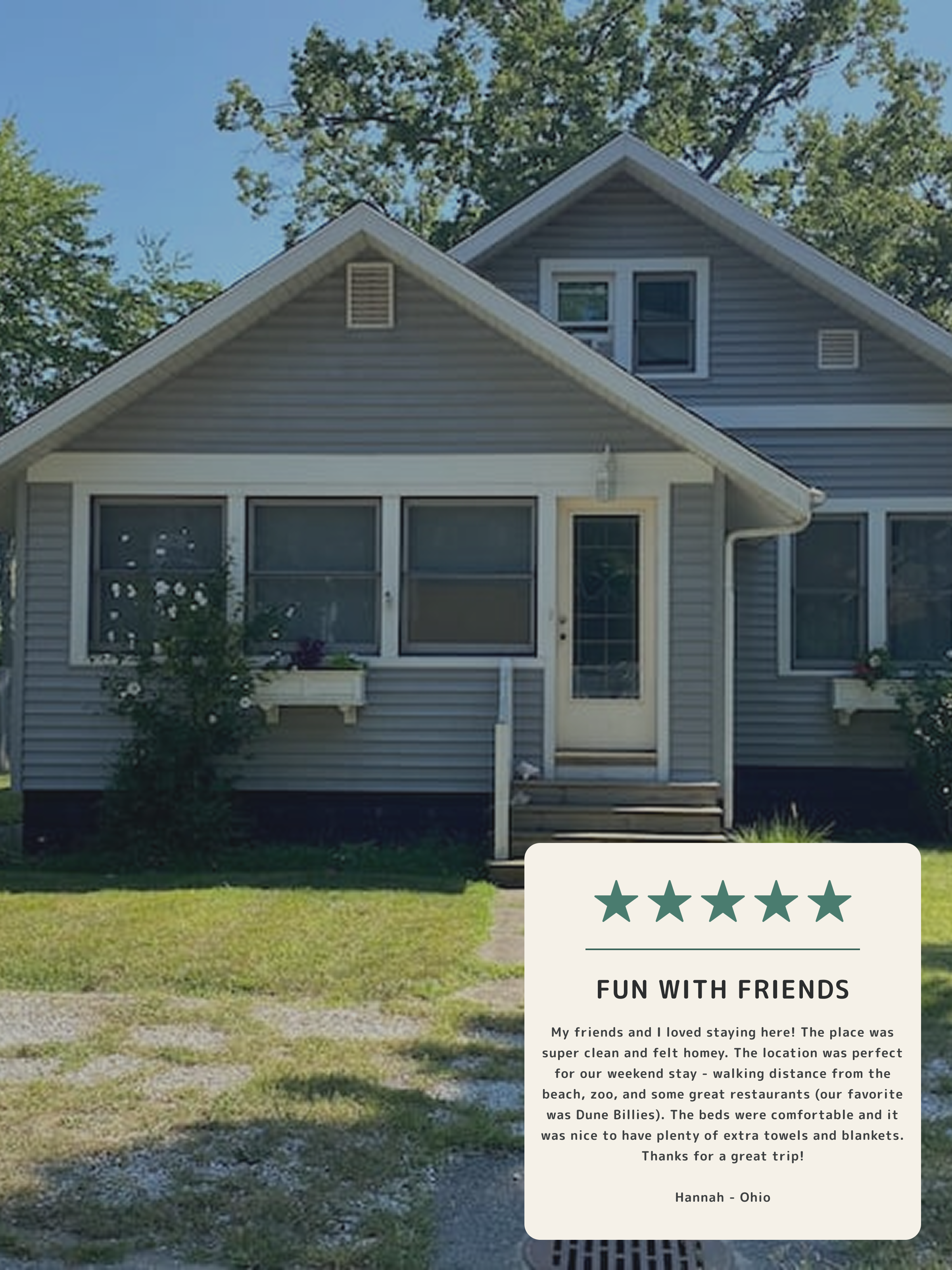 affordable cute cottage in michigan city indiana