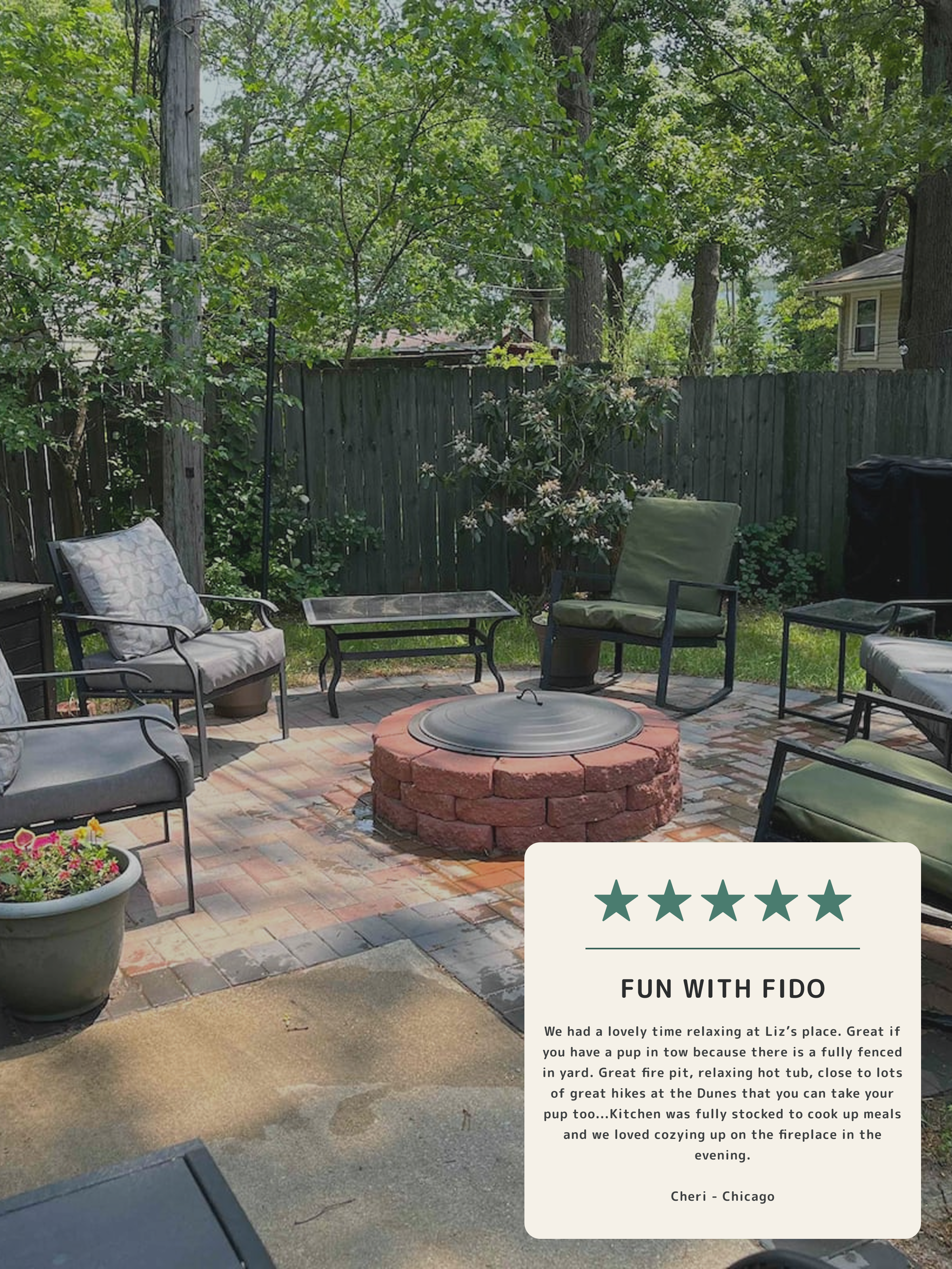 dog friendly airbnb near Indiana dunes